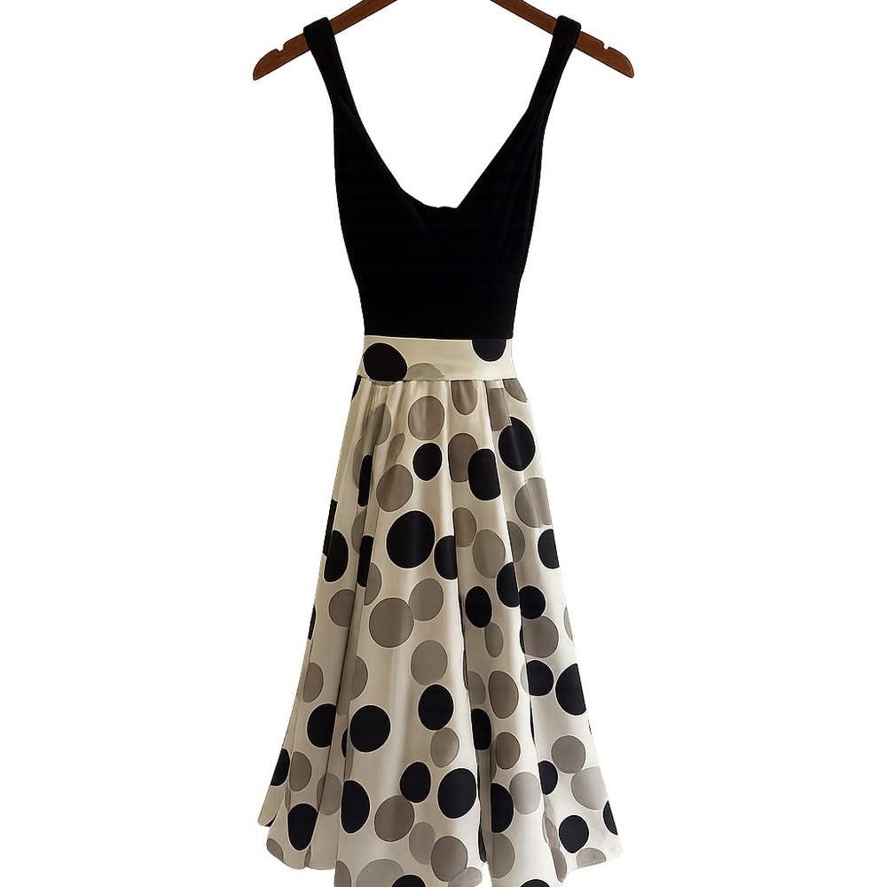Black and White Polka Dot Dress